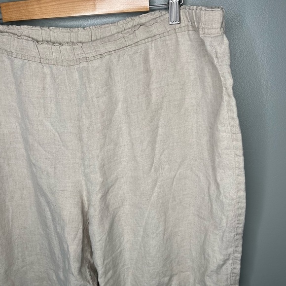 Eileen Fisher Organic Linen Tapered Pull On Pant - Picture 6 of 10